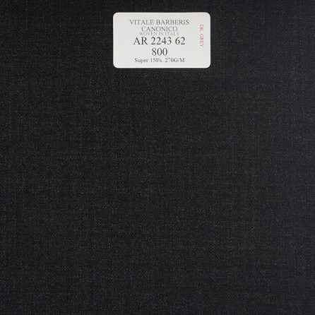 AR 2243 62 CANONICO - 100% Wool - Xám Trơn